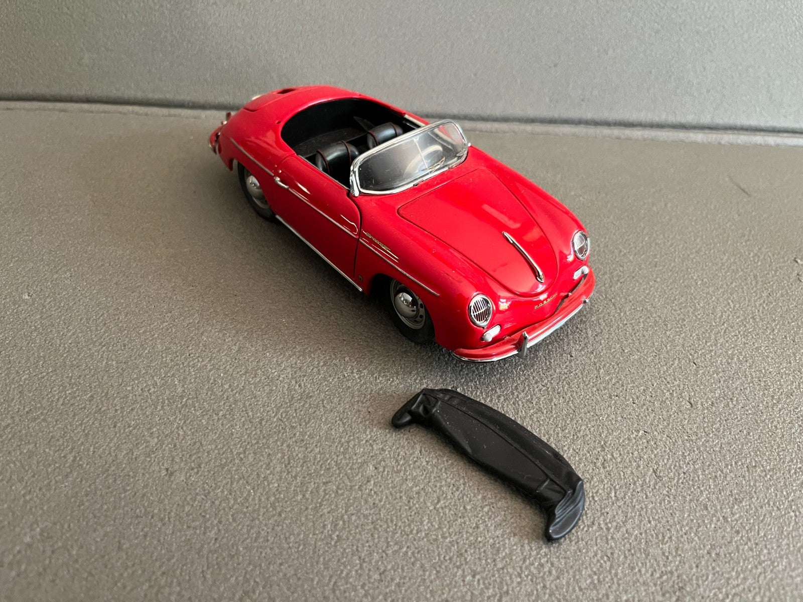 Ancienne Miniature Voiture 1955 Porsche 356 Speedster Franklin Mint 1/24 Défauts