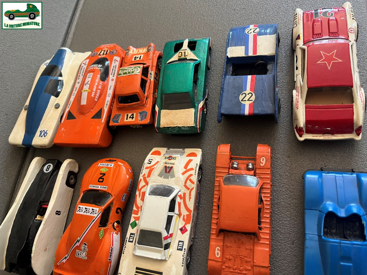 Miniature Lot 16 Voiture Modifiées Repeinte Kit monté  1/43 Défauts Pièces HS
