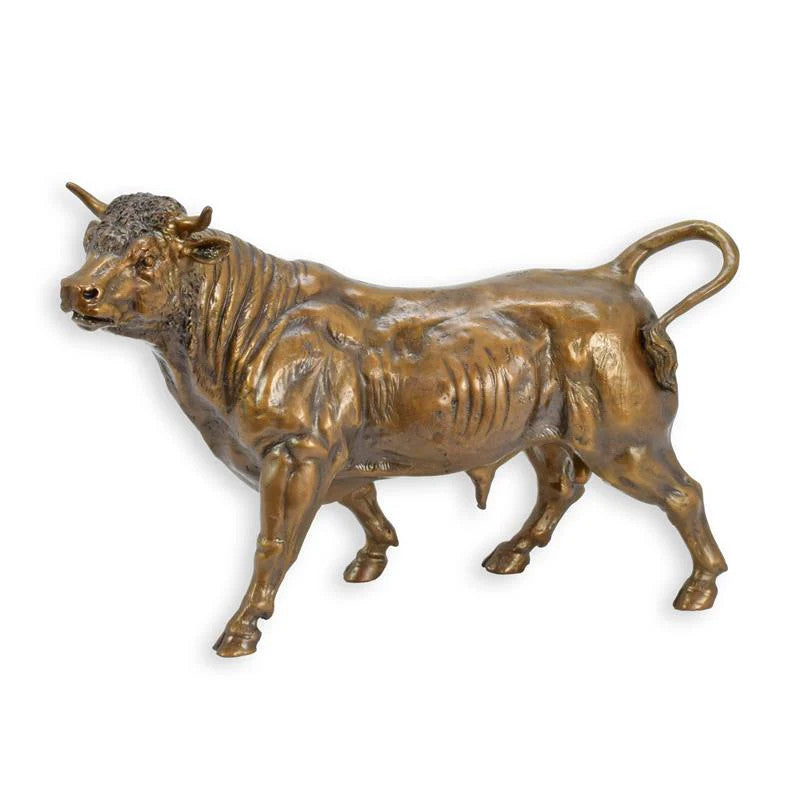 STATUE MODERNE SCULPTURE BRONZE TAUREAU