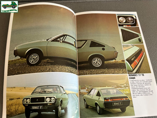 Ancien Dépliant Brochure Documentation Automobile Renault 15/17