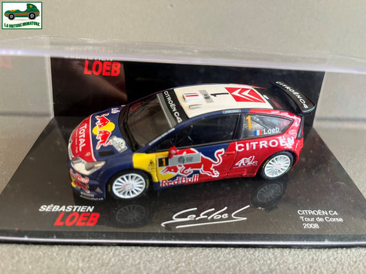 Voiture miniature Citroen C4 Tour de Corse 2008 Loeb 1/43