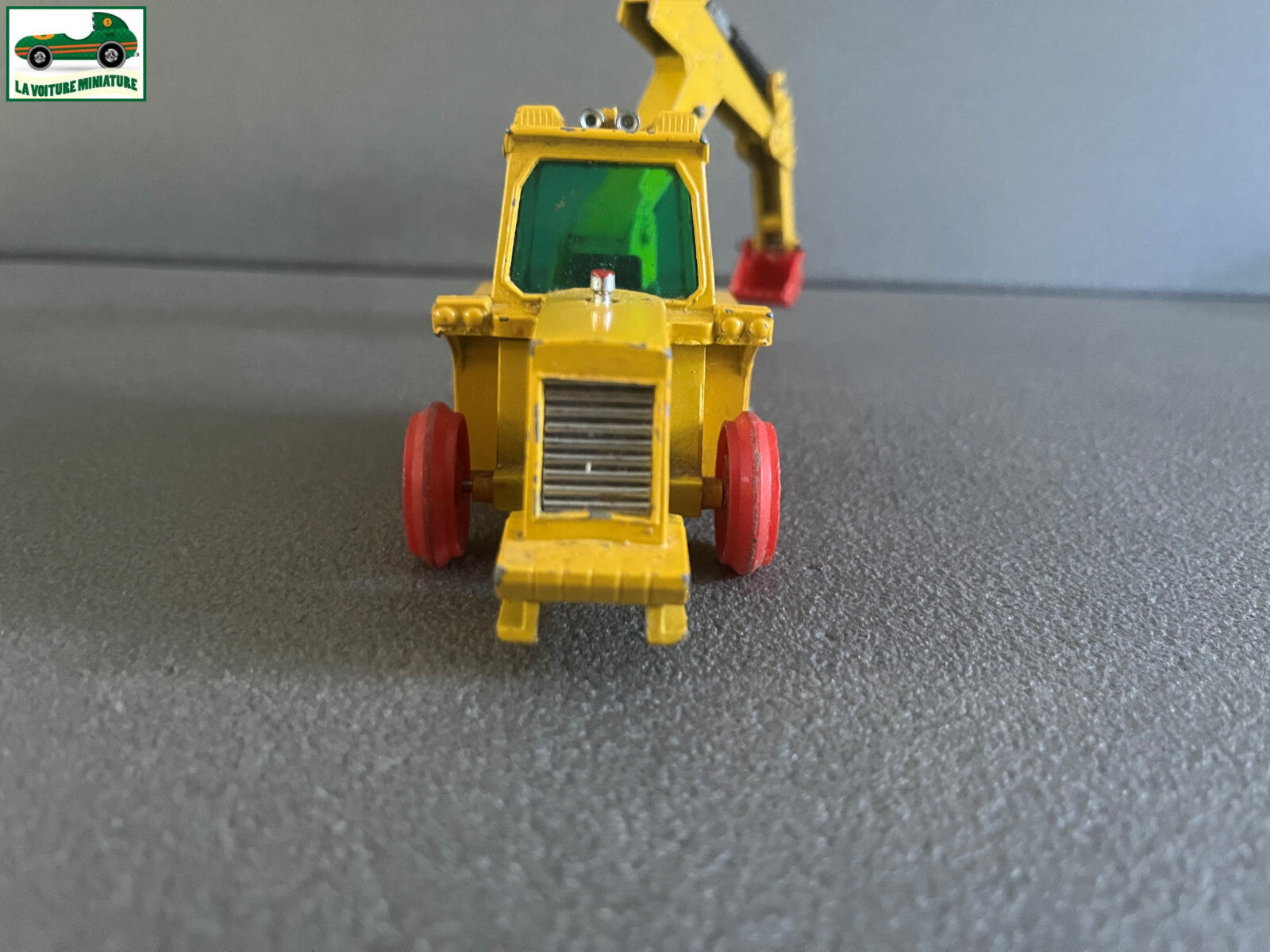 Ancienne Miniature Voiture Muir Hill Tractopelle Matchbox Super Kings 1984 Epave