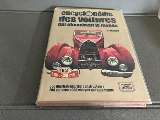 Livre Voiture Automobile Encyclopédie des voitures étonnèrent Robson Elsevier
