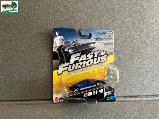 Voiture miniature Ford GT-40 Fast & Furious Mattel 1/55