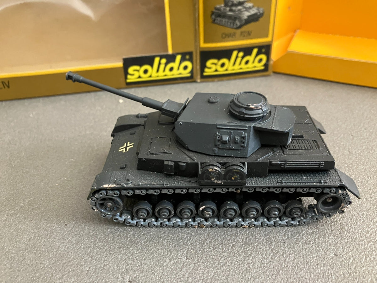 Ancienne Miniature Militaire Blindé Tank Char PZ IV 237 Solido France 1/50