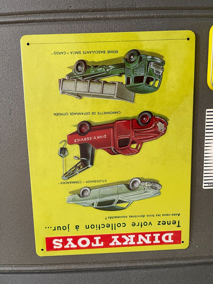 Voiture Miniature Lot Catalogue Plaque Metal Boite Dinky Toys Edition Atlas