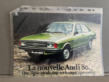 Ancien Dépliant Brochure Documentation Automobile Audi 80