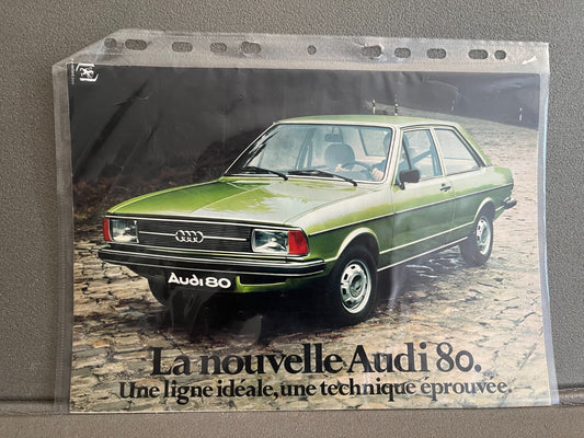 Ancien Dépliant Brochure Documentation Automobile Audi 80