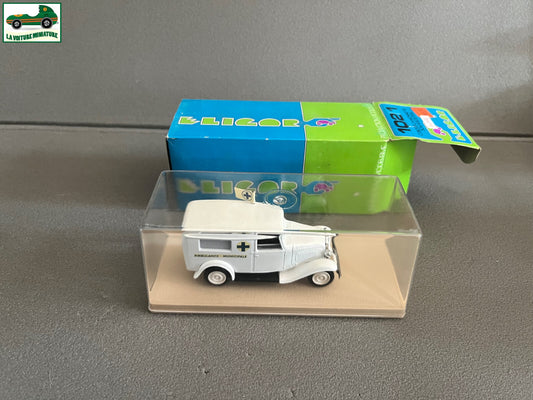 Voiture miniature Citroen 500 Kg Ambulance Eligor France 1/43