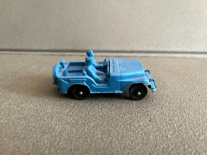 Voiture Miniature Ancien Jeep Vinyl Line Germany Plastique Gomme Tomte