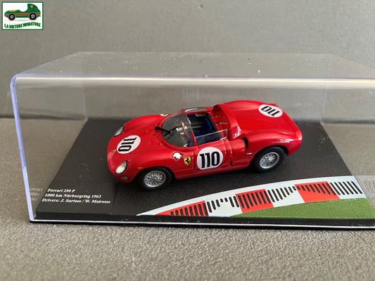 Voiture miniature Collection Ferrari 250P 1000 km Nurburgring 1963 au 1/43
