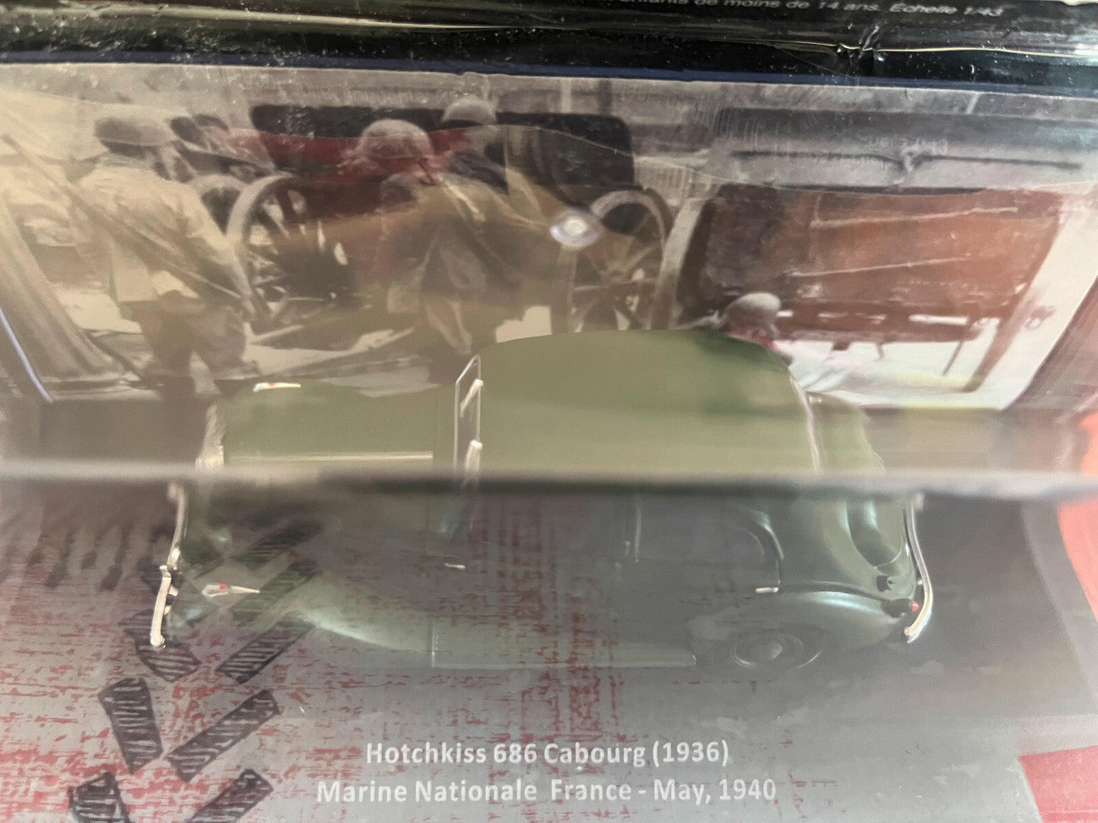 Voiture Miniature Militaire Hotchkiss 686 Cabourg Marine Nationale France 1/43