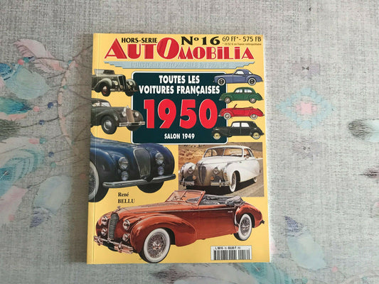 Livre Revue Voiture Automobile Automobilia Hors Série N°16 1950