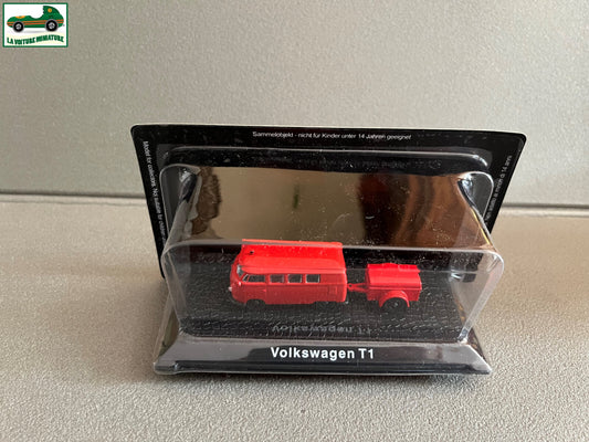 Miniature Voiture Camion de Pompiers Volkswagen T1 Combi DeAgostini au 1/72
