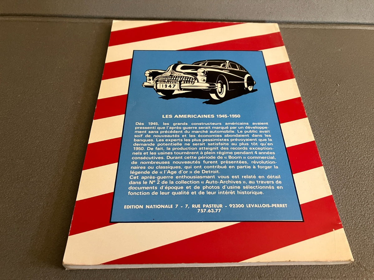 Livre Voiture Automobile Les Américaines 1945 1950 Auto Archive N°2 1983