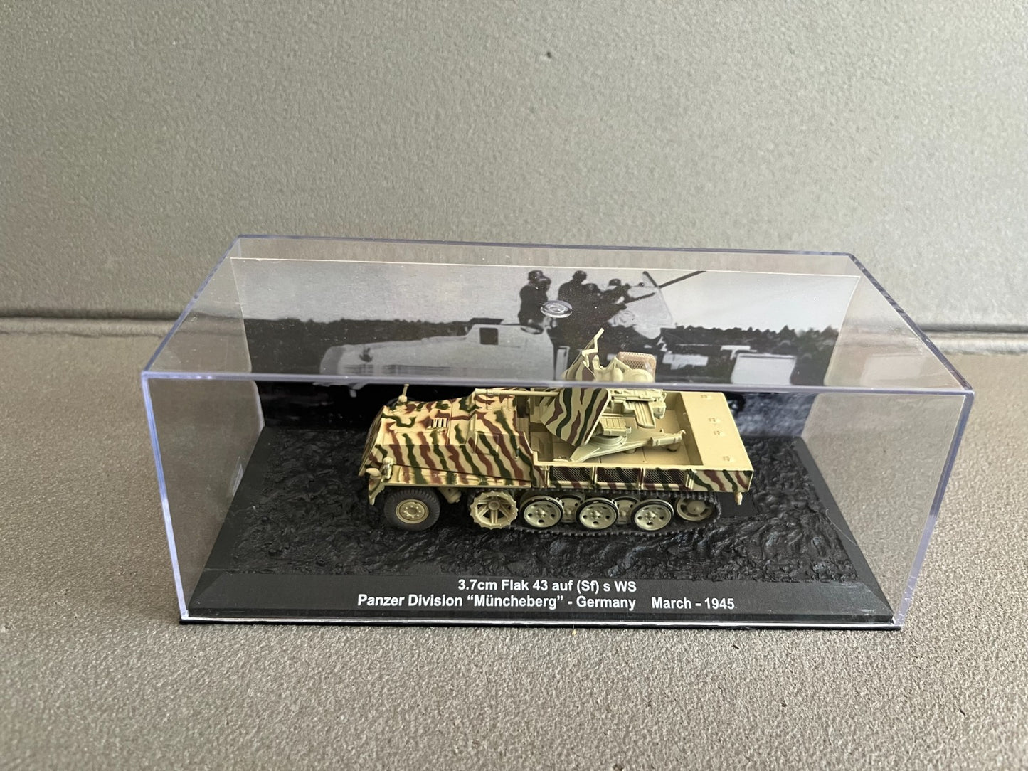Miniature Militaire Char Tank Blindé 3.7cm Flak 43 auf (Sf) s WS Altaya 1/72