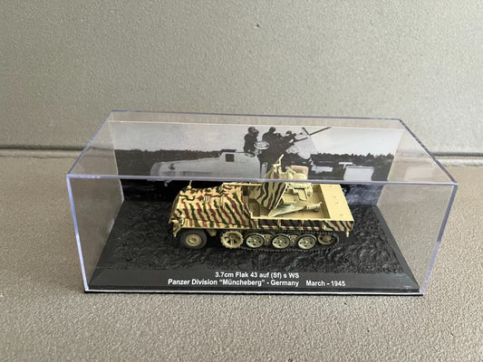 Miniature Militaire Char Tank Blindé 3.7cm Flak 43 auf (Sf) s WS Altaya 1/72
