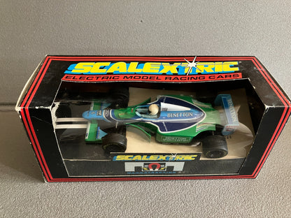 Voiture Miniature Circuit Formule 1  Ford Benetton B193 C237  Scalextric 1/32