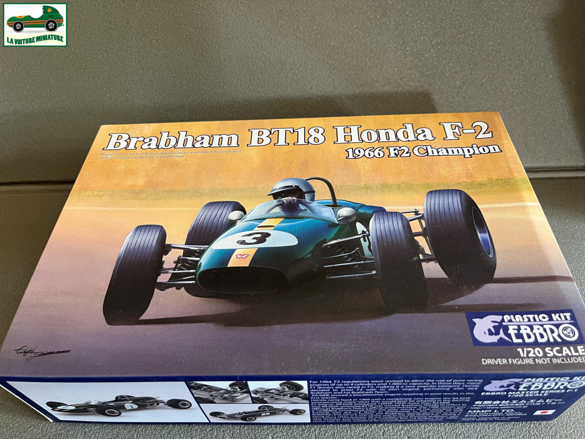 Maquette  à monter F1 Voiture miniature Brabham BT18 Honda F-2 1966 Ebbro 1/20
