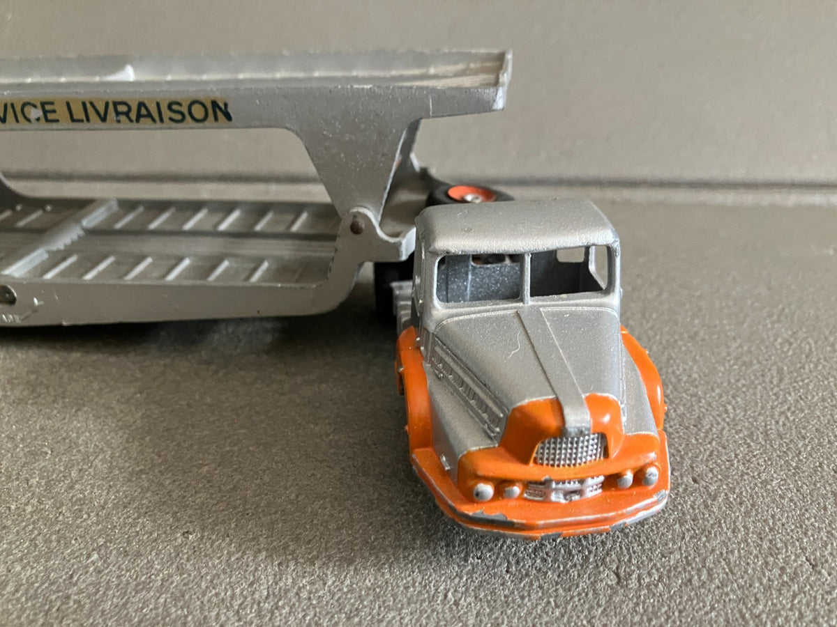 Ancienne Miniature Camion Unic Porte Voiture 39 Dinky Toys Meccano France