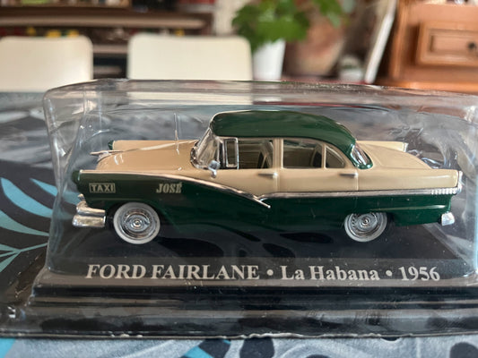 Voiture Miniature Ford Fairlane La Habana 1956 Taxi Du Monde au 1/43 Altaya