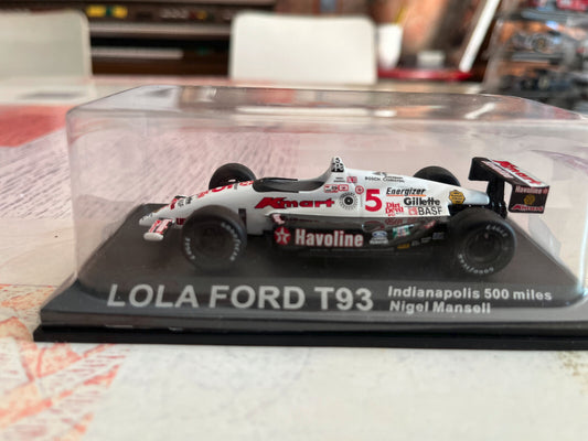 Voiture miniature Lola Ford T93 Indianapolis 500 miles Mansell Altaya 1/43