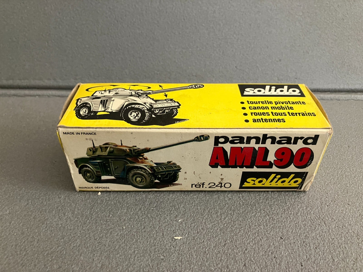 Ancienne Miniature Militaire Blindé char Panhard AML 90 240 Solido France 1/50