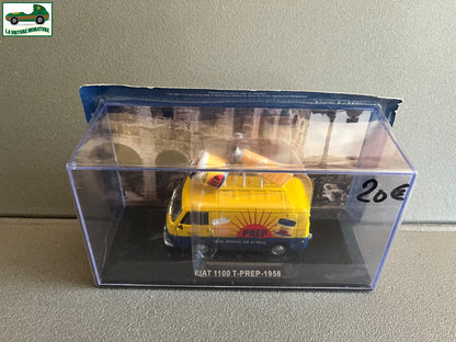Voiture miniature publicitaire utilitaire Fiat 1100 T-PREP 1958 au 1/43