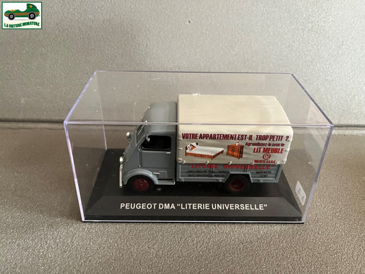Voiture Miniature Camion Publicitaire Peugeot DMA Literie Universelle au 1/43