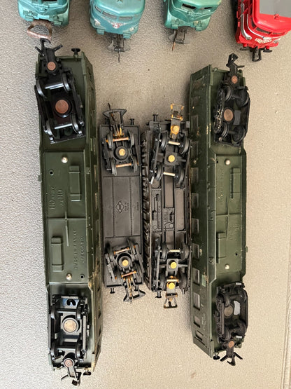 Jouets Anciens Lot de Locomotive Jouef Lima BB Wagon Hornby Troby HO Pour Pièces