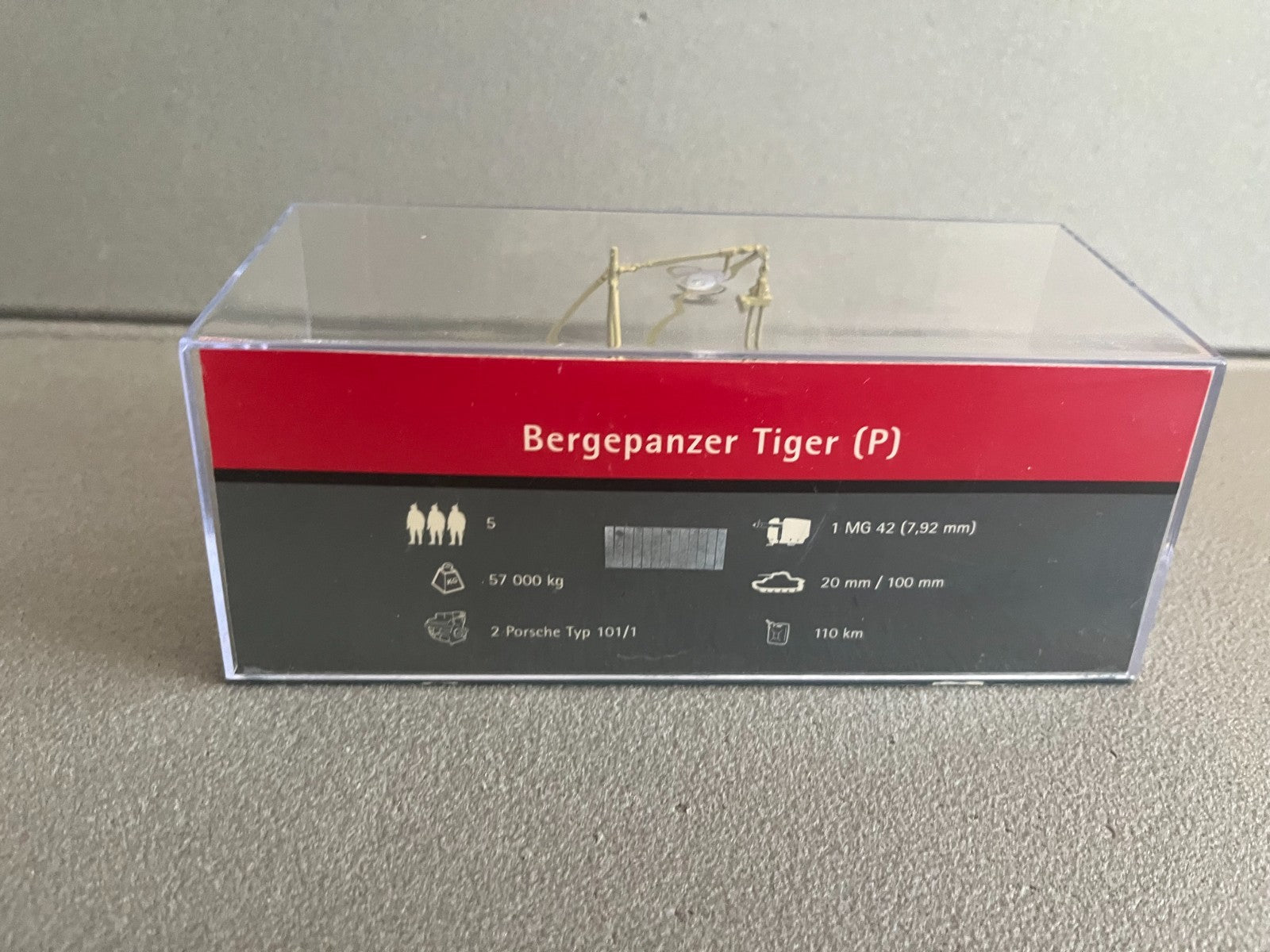Miniature Militaire Char Tank Blindé Bergepanzer Tiger P Altaya 1/72