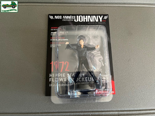 Figurine de Collection Johnny Hallyday Hippie Star et Flower Rockeur N°42