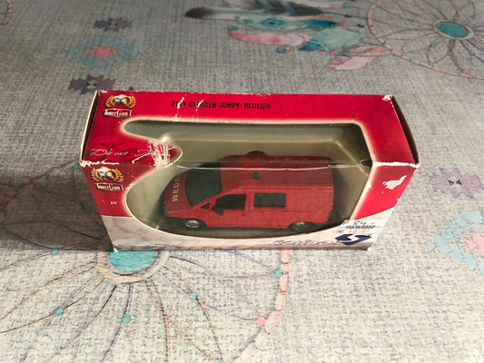 Voiture Miniature Pompiers Camion Citroen Jumpy Medecin Solido TonerGam 1/43
