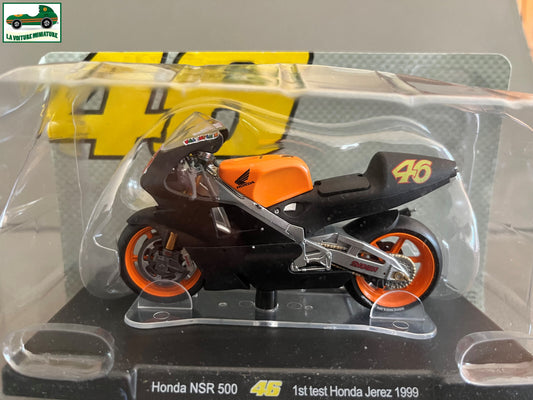 Moto GP miniature Valentino Rossi 46 Honda NSR 500 Test Jerez 1999 1/18