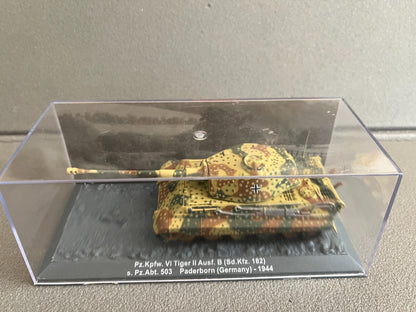 Miniature Militaire Char Tank Blindé Pz.Kpfw. VI Tiger II Porsche Altaya 1/72