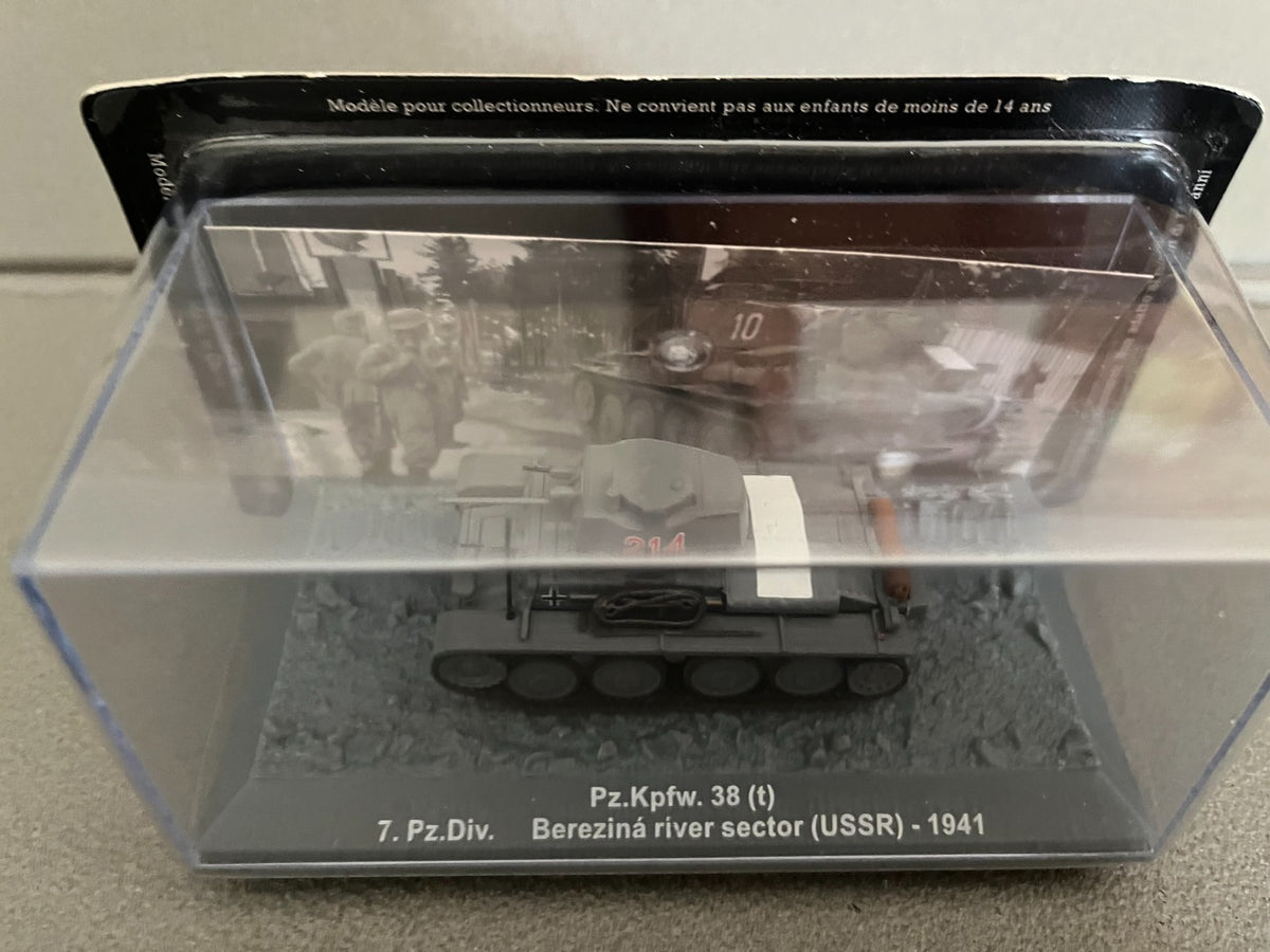 Miniature Militaire Char Tank Blindé Pz.Kpfw. 38 7.Pz.Div. USSR 1941 Altaya 1/72
