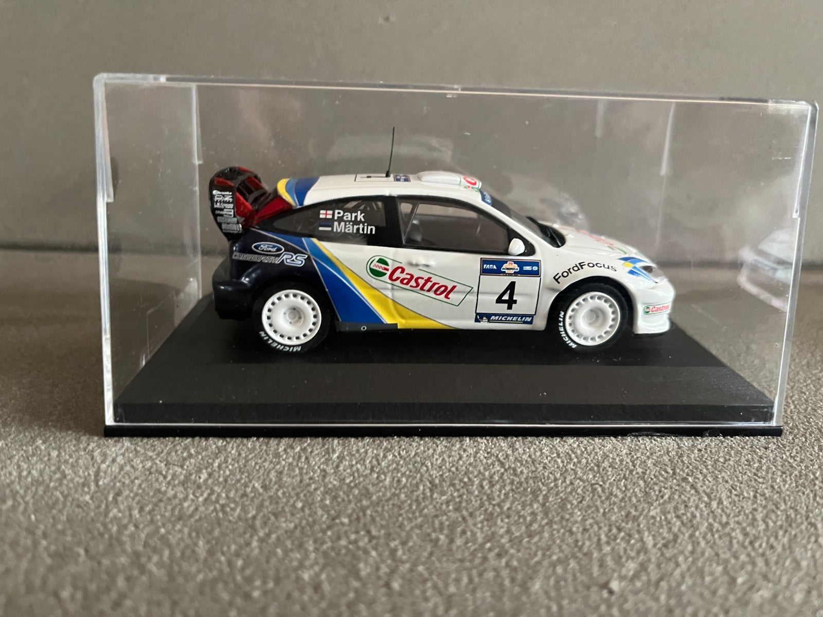 Voiture Miniature Ford Focus WRC Rallye Acropolis 2003 au 1/43