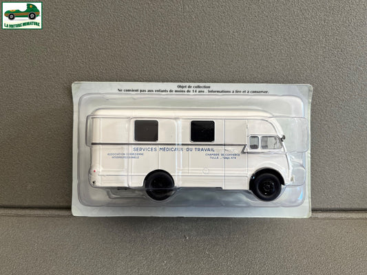Voiture miniature Camion Berliet GLA 5R Medecine Travail Hachette 1/43