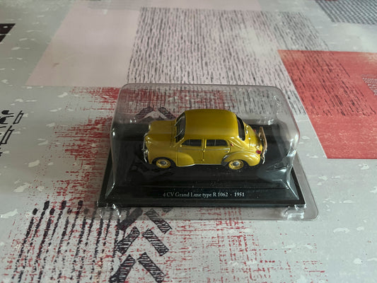 Voiture Miniature Renault 4CV 4 CV Grand Luxe R1062 1951 Auto école Eligor 1/43