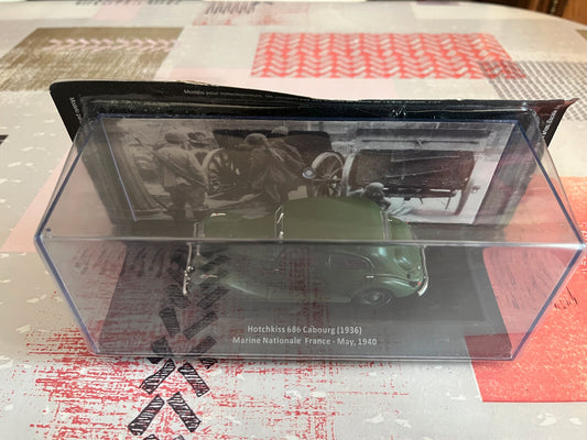 Voiture Miniature Militaire Hotchkiss 686 Cabourg Marine Nationale France 1/43