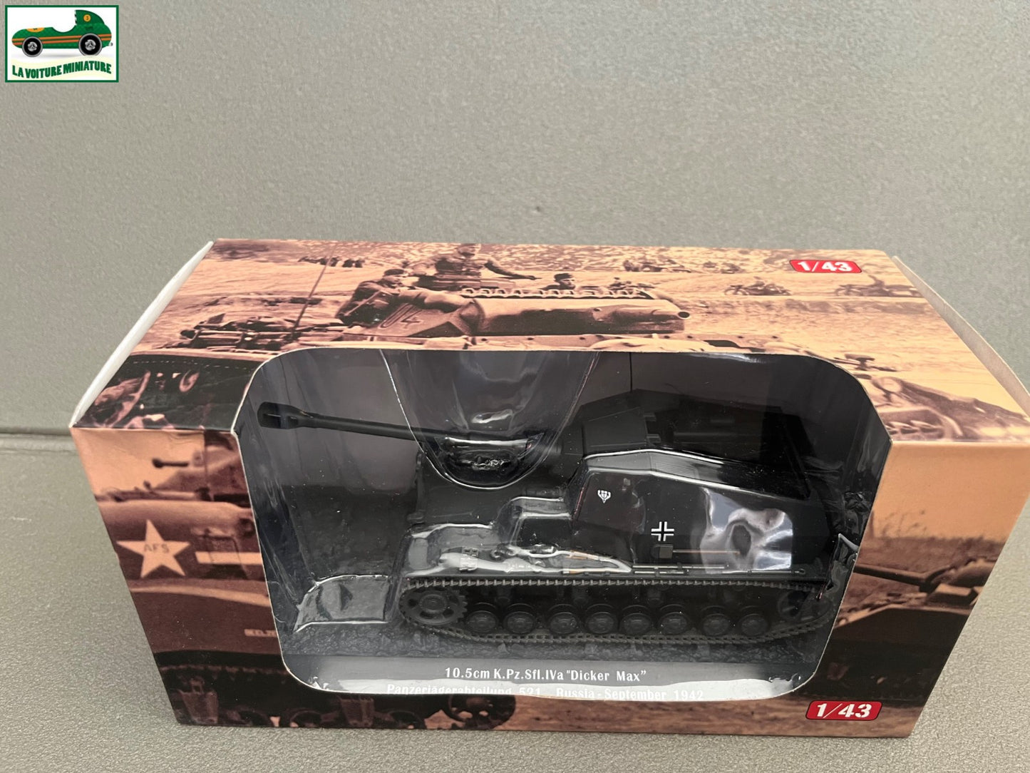Miniature Militaire Blindé Char Tank 10.5cm K.Pe.Sfi.IVa Dicker Max Russia 1/43
