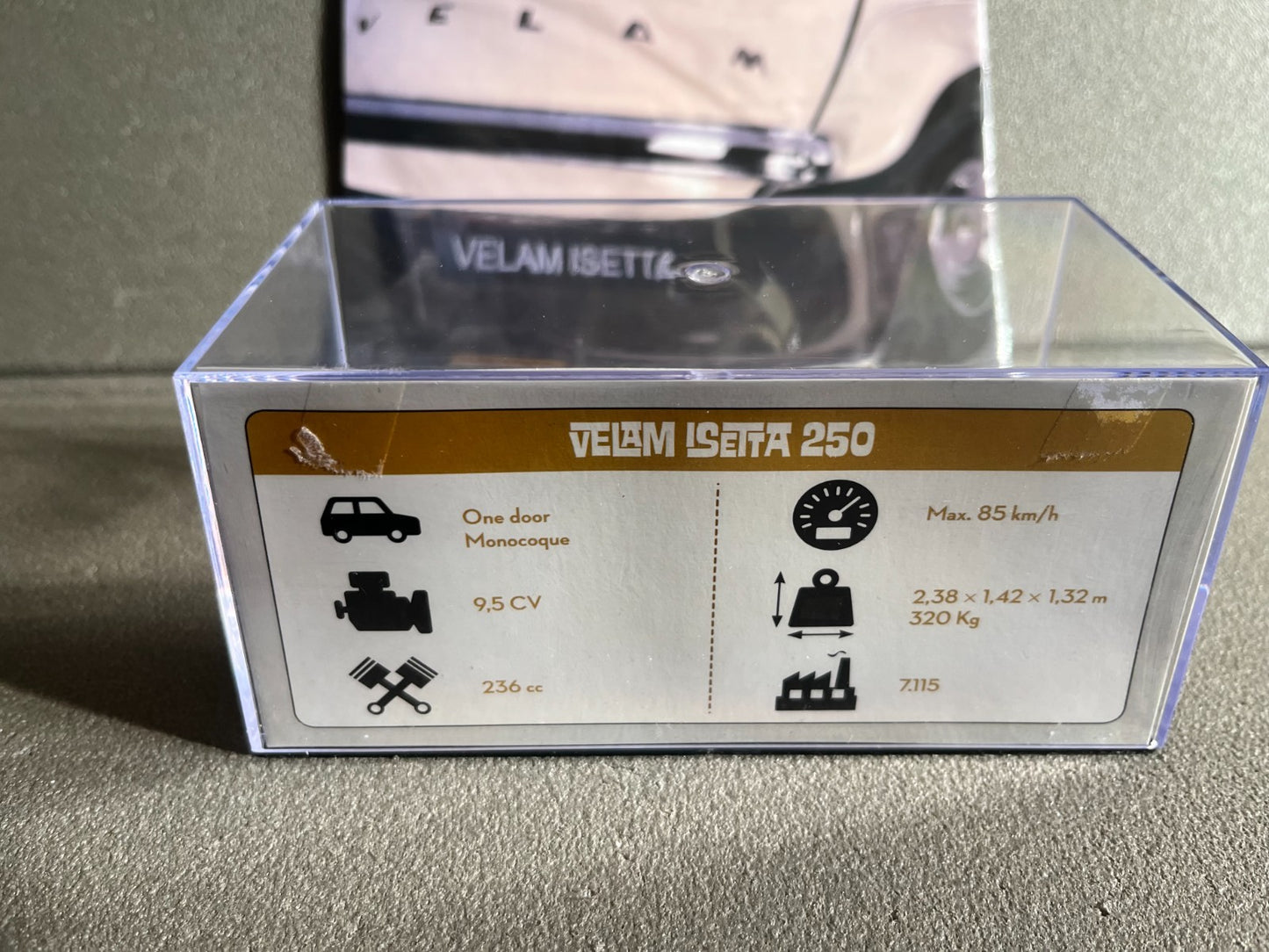 Voiture Miniature Velam Isetta 1957 Micro-Voitures D'Antan Altaya 1/43