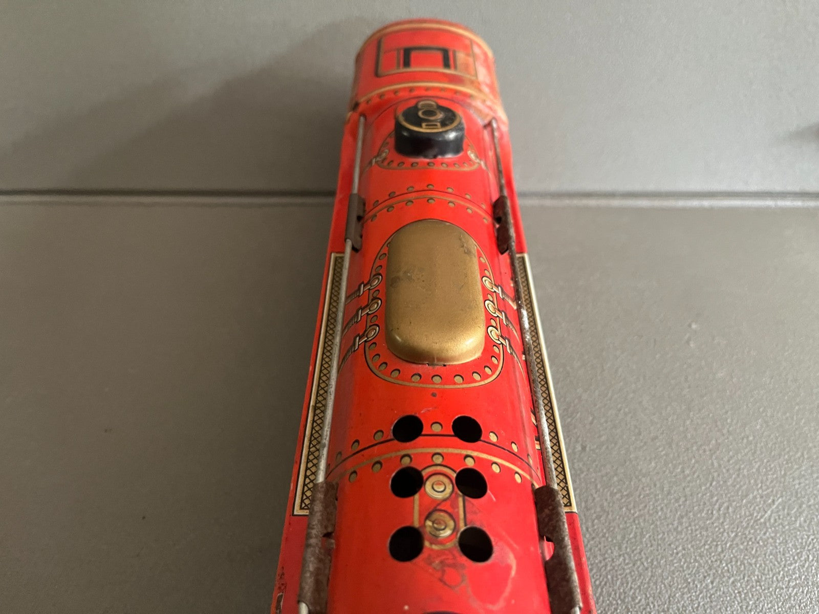 Jouet Ancien Tôle Train Locomotive Modern Toys Mountain Espress Japan
