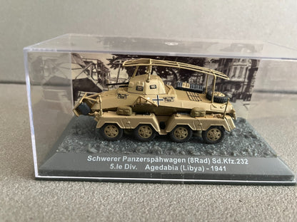 Miniature Militaire Char Tank Blindé Schwerer Panzerspahwagen (8rad) Altaya 1/72