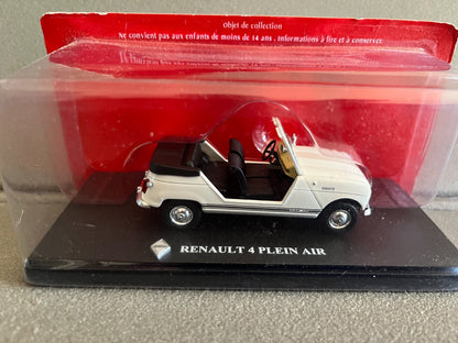 Voiture miniature Renault 4 Plein Air 4L R4 Auto Plus Hachette 1/43