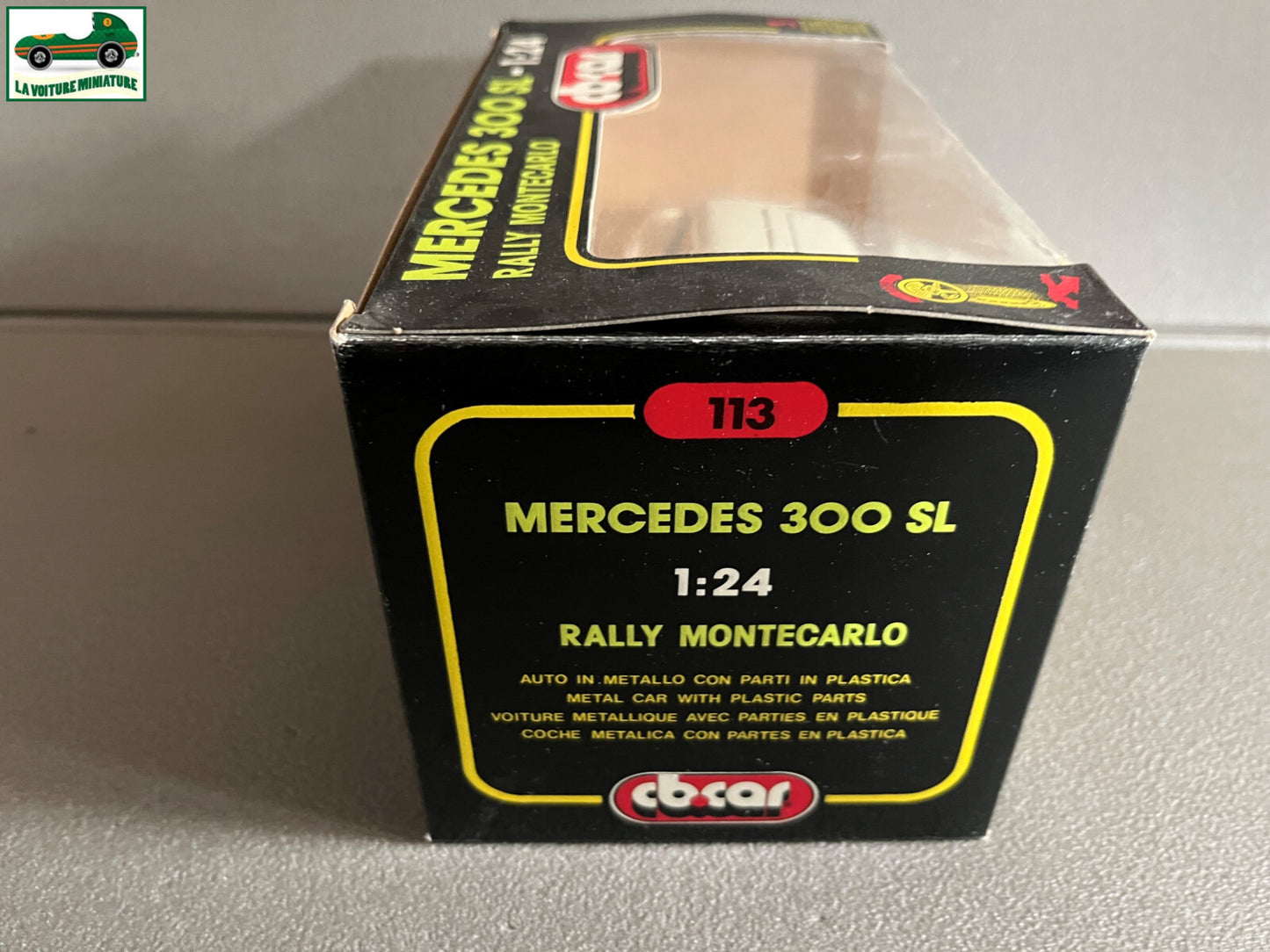 Ancienne Voiture miniature Mercedes 300 SL Rallye Monte Carlo CB Car au 1/24