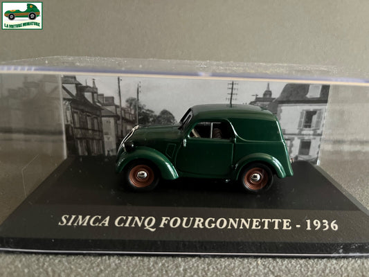 Voiture Miniature Simca Cinq Fourgonnette 1936 au 1/43 Ixo Altaya