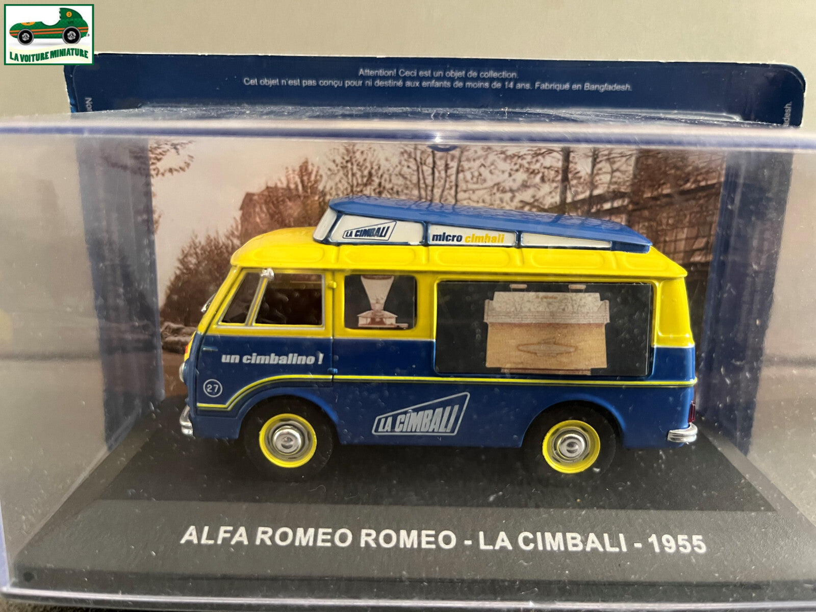 Voiture Miniature Alfa Romeo La Cimbali 1955 au 1/43
