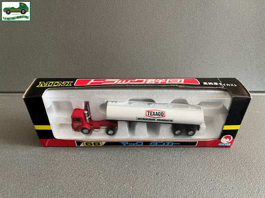 Voiture miniature Camion Semi Remorque Citerne Shinsei Mack Tanker Texaco