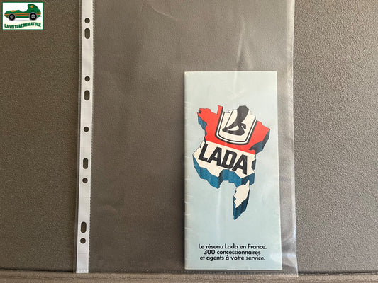 Ancien Dépliant Brochure Documentation Automobile Lada Réseau Concessionnaires